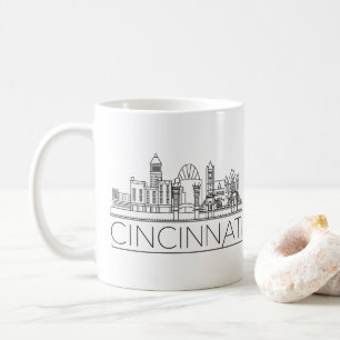 Cincinnati Styliserad Skyline Kaffemugg