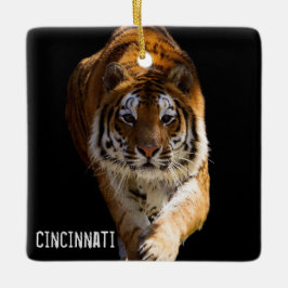 Cincinnati Tiger - Julgransprydnad Keramik