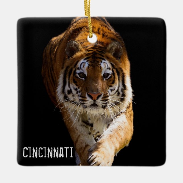 Cincinnati Tiger - Julgransprydnad Keramik (Framsida)