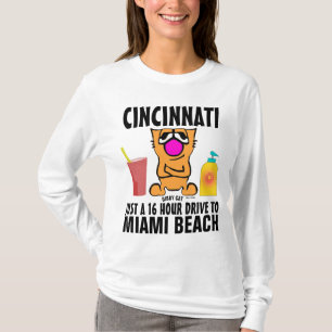 CINCINNATI TO MIAMI Gibby Cat Tecknad T-shirts