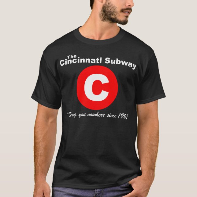 Cincinnati tunnelbananT-tröja (svarten) T-shirt (Framsida)