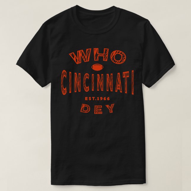 Cincinnati WHO Dey Remix T Shirt (Design framsida)
