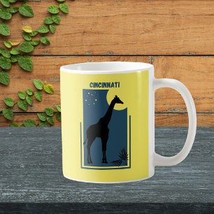 Cincinnati Zoo Ohio Vintage Giraffe Kaffemugg