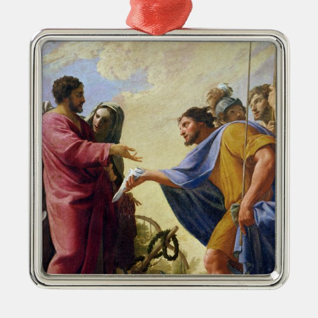 Cincinnatus som går tillbaka till hans Karlavagnen Julgransprydnad Metall (Framsidan)