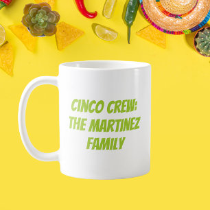 Cinco Crew Personlig Namn Kaffemugg