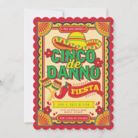 Cinco de Danno Fiesta-inbjudan