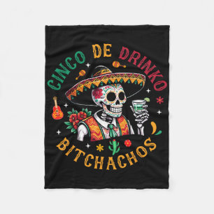 Cinco De Drinko Achos Funny Cinco De Mayo Drinking Fleecefilt
