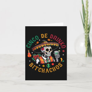 Cinco De Drinko Achos Funny Cinco De Mayo Drinking Kort