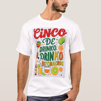 Cinco De Drinko Bitchachos Manar Womens Drinking T Shirt