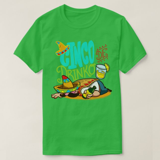 Cinco de Drinko Cinco de Mayo Party mexican May 5t T Shirt (Design framsida)