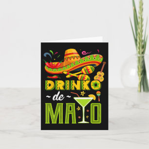 Cinco De Drinko Fiesta Mexican Cinco De Mayo Party Kort