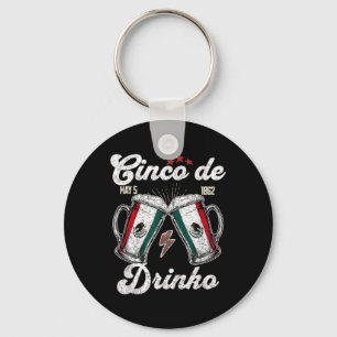 Cinco De Drinko Mexican Party 5 De Mayo Beer Drink Nyckelring