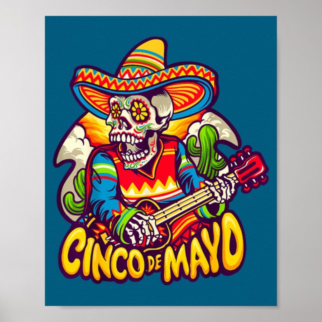 Cinco de drinko rolig cinco de mayo fest dricka poster (Framsidan)
