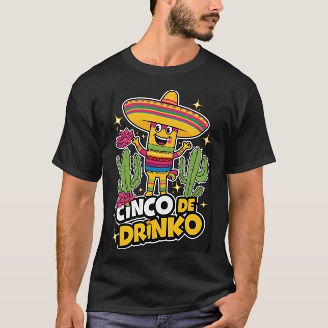 Cinco de Drinko Shirt T (Framsida)