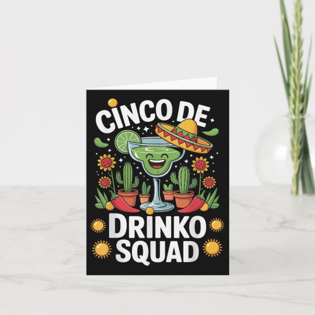 Cinco De Drinko Squad Kort (Framsida)