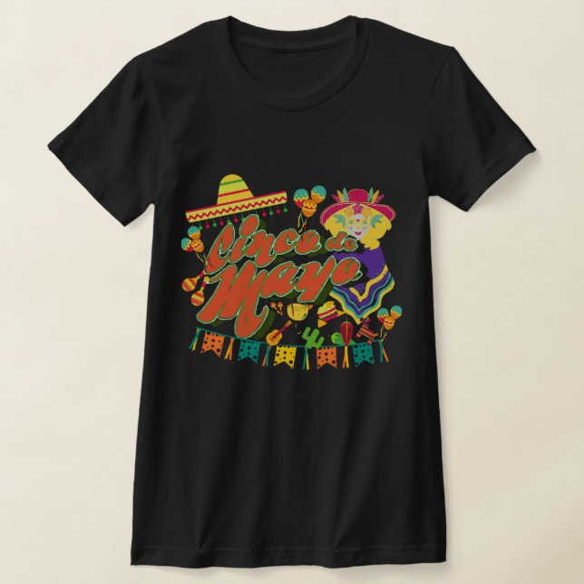 Cinco De Drinko Womens T Shirt (Laydown)