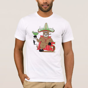 Cinco De May Bull med Margarita Tee Shirt