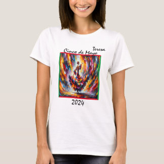 Cinco de Mayo 2024 Flamenco-dansare Dam T Shirt