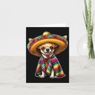 Cinco De Mayo 2025 Chihuahua Hund älskare Sombrero Kort