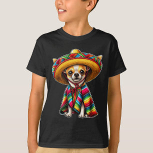 Cinco De Mayo 2025 Chihuahua Hund älskare Sombrero T Shirt