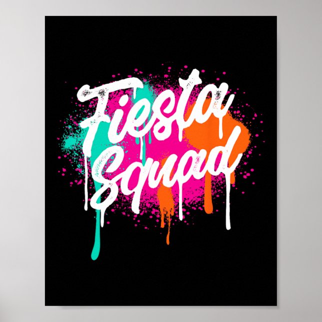 Cinco De Mayo 2025 Fiesta Squad Fiesta Mexikansk ö Poster (Framsidan)