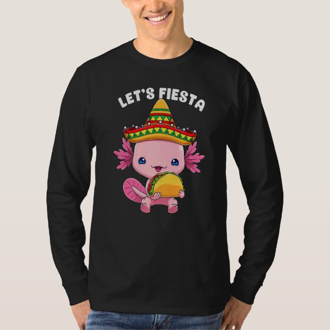 Cinco De Mayo Axolotl Taco Cute Mexican Axolotl Le T Shirt (Framsida)
