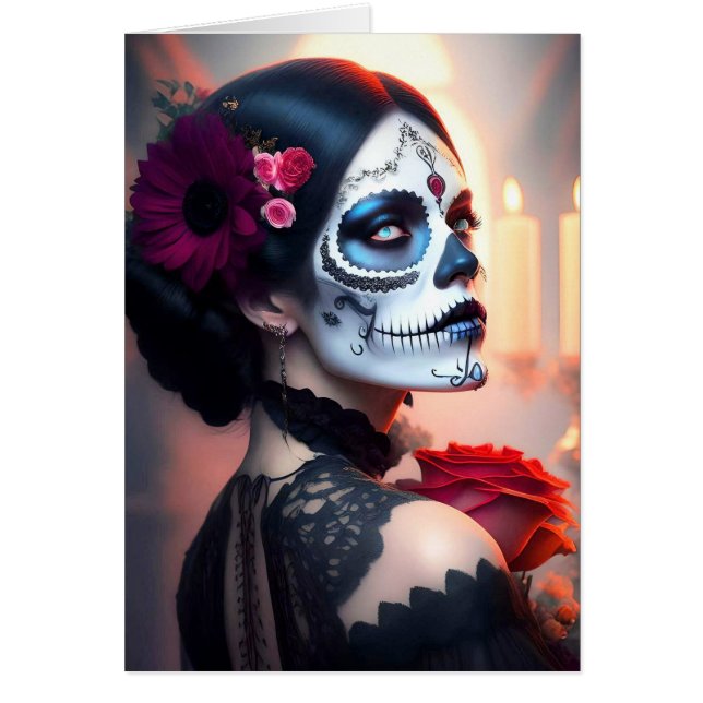 Cinco de Mayo Beauty med Ro Birthday Card Art Hälsningskort (Framsidan)