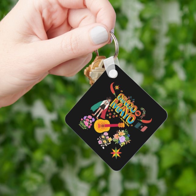 Cinco De Mayo black Nyckelring (Hand)