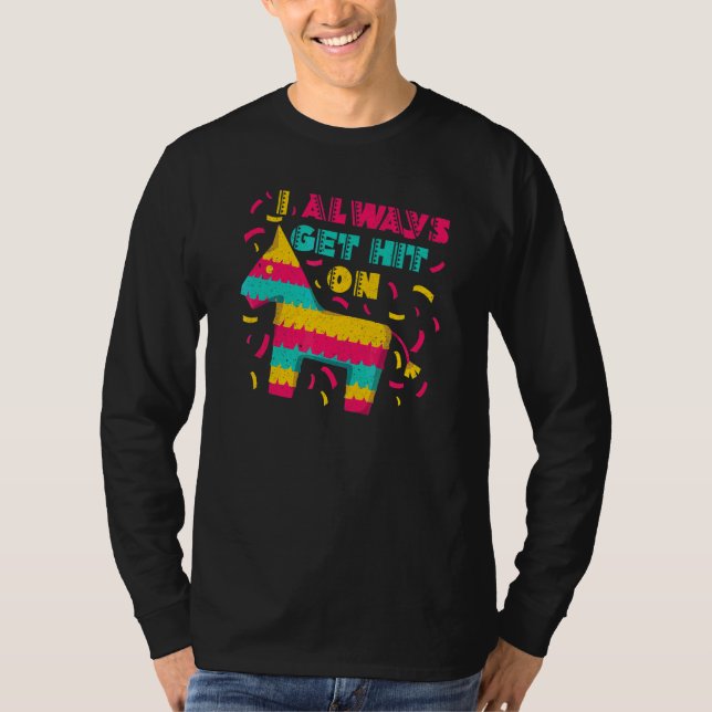 Cinco De Mayo blir alltid Slå på Pinata Women Mana T Shirt (Framsida)