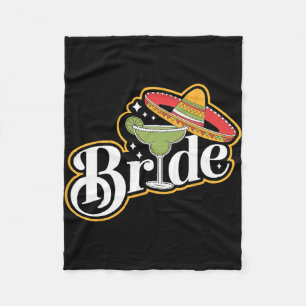Cinco De Mayo Bride Sombrero Margarita Party Mexii Fleecefilt