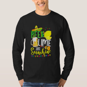 Cinco De Mayo Bunny Hämta Beer Lime Guitar Sombrer T Shirt