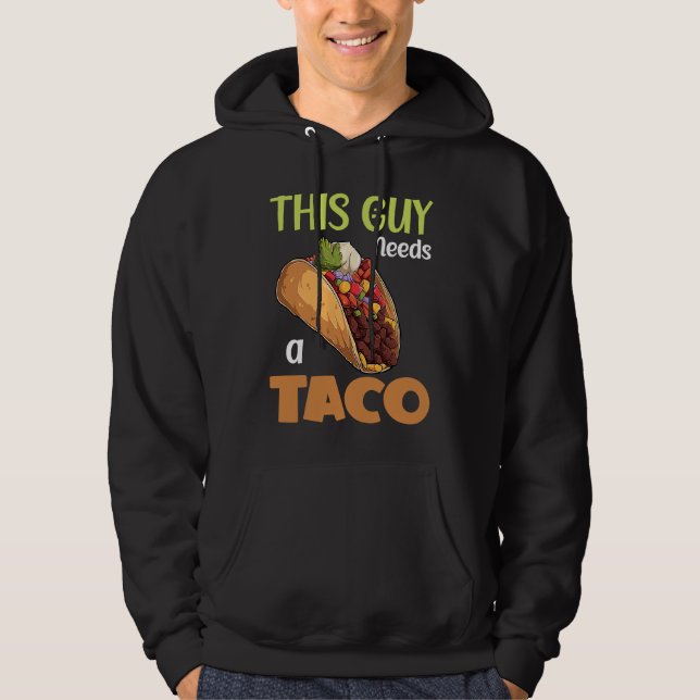 Cinco De Mayo, Buritos , Mexico Tacos and Avocado  Hoodie (Framsida)