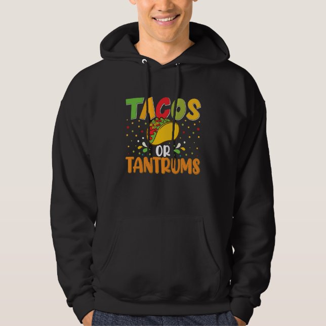 Cinco De Mayo, Buritos , Mexico Tacos and Avocado  Hoodie (Framsida)