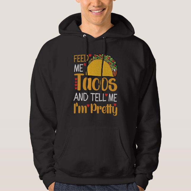 Cinco De Mayo, Buritos , Mexico Tacos and Avocado  Hoodie (Framsida)