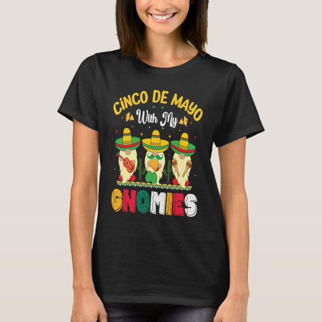 Cinco De Mayo, Buritos , Mexico Tacos and Avocado  T Shirt (Framsida)