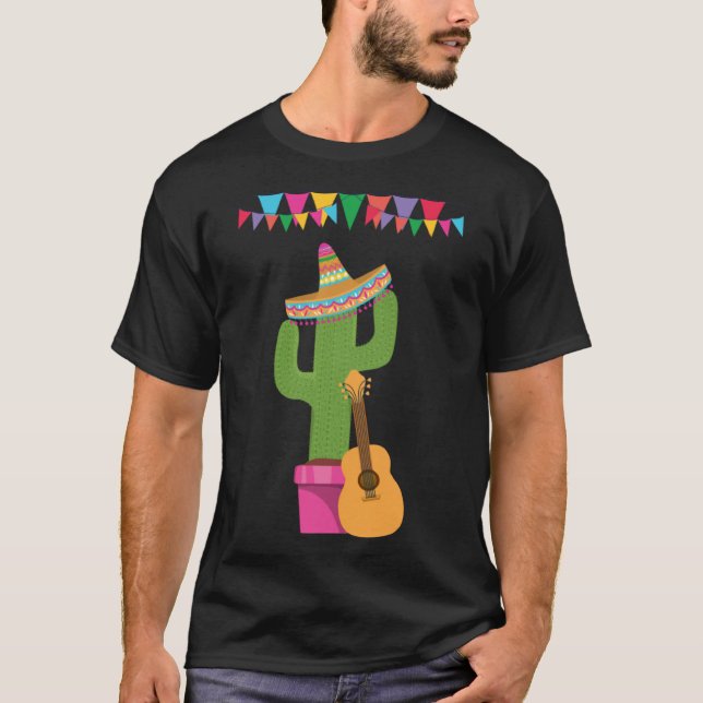 Cinco De Mayo Burritos Mexico Tacos and Avocado 10 T Shirt (Framsida)