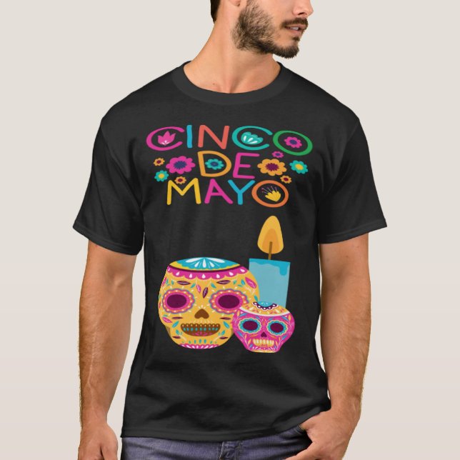 Cinco De Mayo Burritos Mexico Tacos and Avocado 10 T Shirt (Framsida)