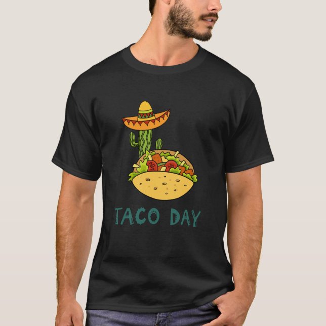Cinco De Mayo Burritos Mexico Tacos and Avocado  1 T Shirt (Framsida)