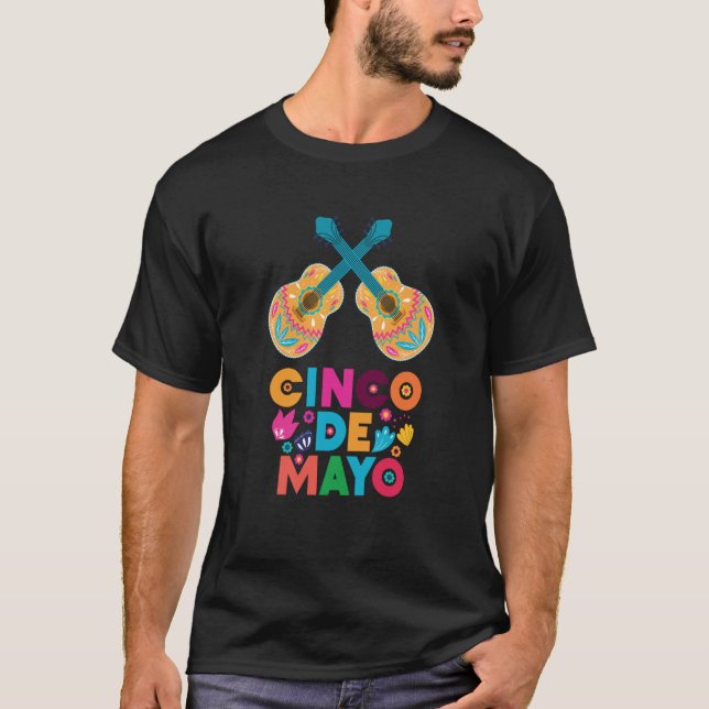 Cinco De Mayo Burritos Mexico Tacos and Avocado  1 T Shirt (Framsida)