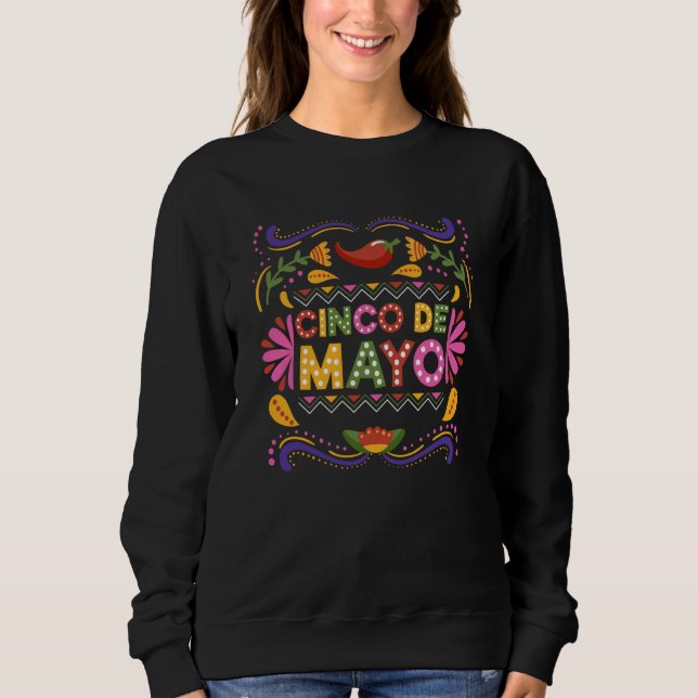 Cinco De Mayo Burritos Mexico Tacos and Avocado  1 T Shirt (Framsida)