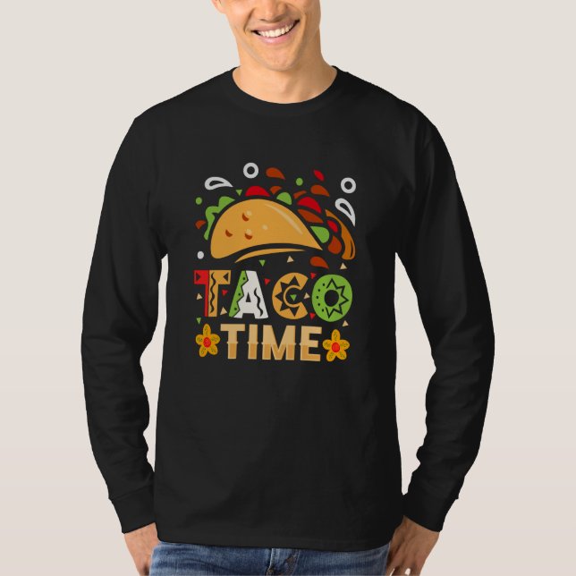 Cinco De Mayo Burritos Mexico Tacos and Avocado  1 T Shirt (Framsida)