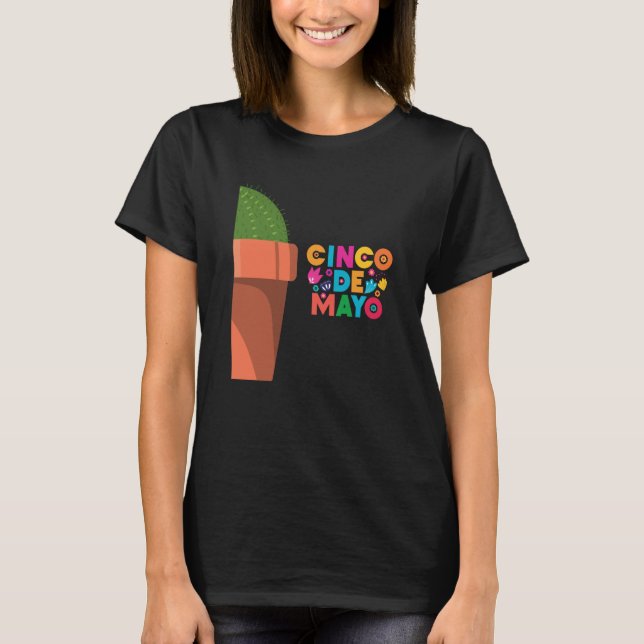 Cinco De Mayo Burritos Mexico Tacos and Avocado  2 T Shirt (Framsida)