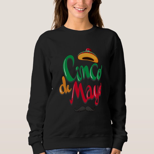 Cinco De Mayo Burritos Mexico Tacos and Avocado  2 T Shirt (Framsida)