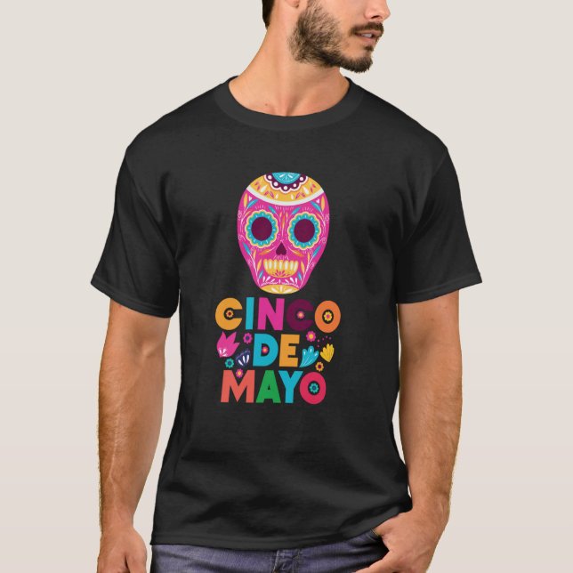 Cinco De Mayo Burritos Mexico Tacos and Avocado  3 T Shirt (Framsida)