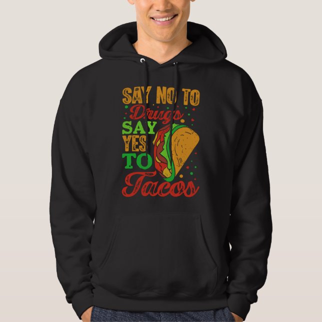 Cinco De Mayo Burritos Mexico Tacos and Avocado 48 Hoodie (Framsida)