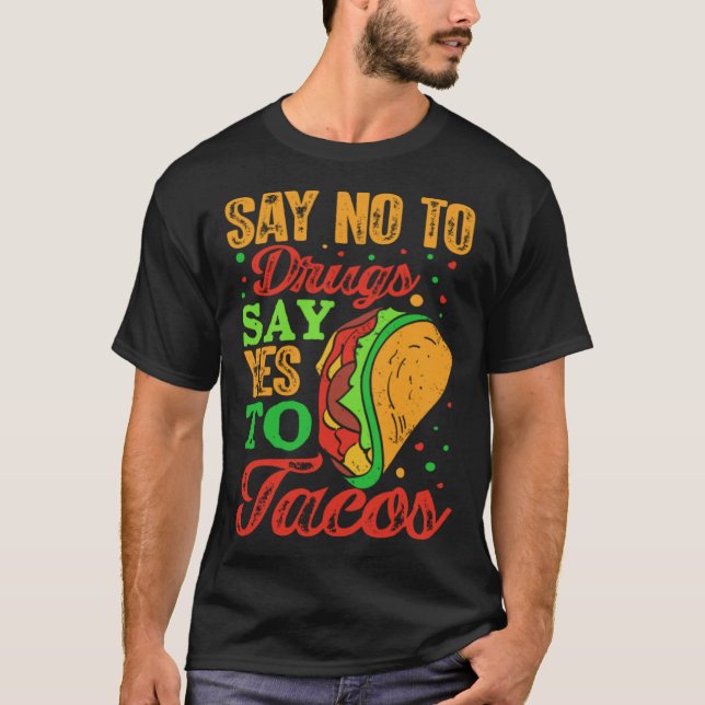 Cinco De Mayo Burritos Mexico Tacos and Avocado 48 T Shirt (Framsida)