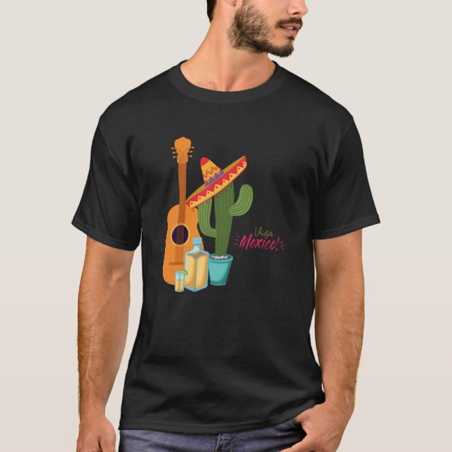 Cinco De Mayo Burritos Mexico Tacos and Avocado  4 T Shirt (Framsida)