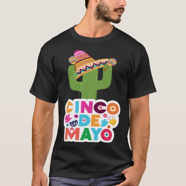 Cinco De Mayo Burritos Mexico Tacos and Avocado 53 T Shirt (Framsida)