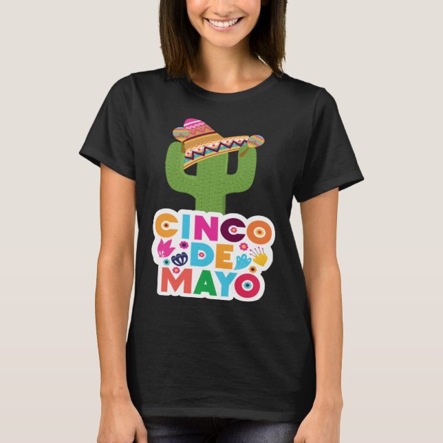 Cinco De Mayo Burritos Mexico Tacos and Avocado 53 T Shirt (Framsida)