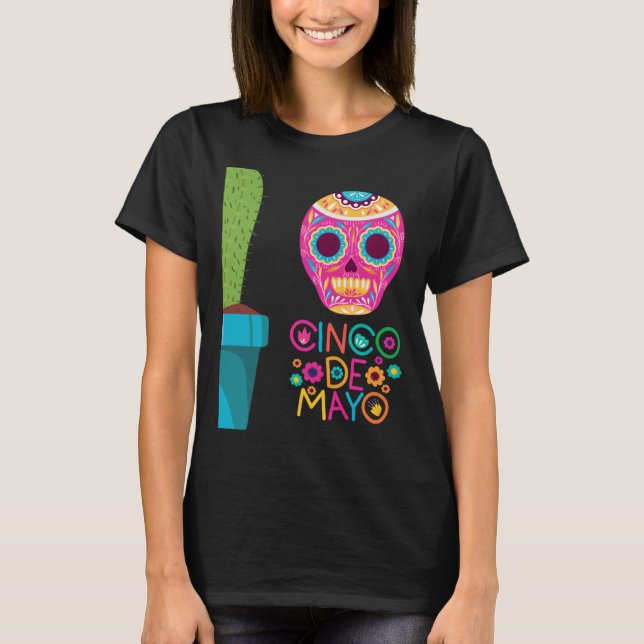 Cinco De Mayo Burritos Mexico Tacos and Avocado 68 T Shirt (Framsida)